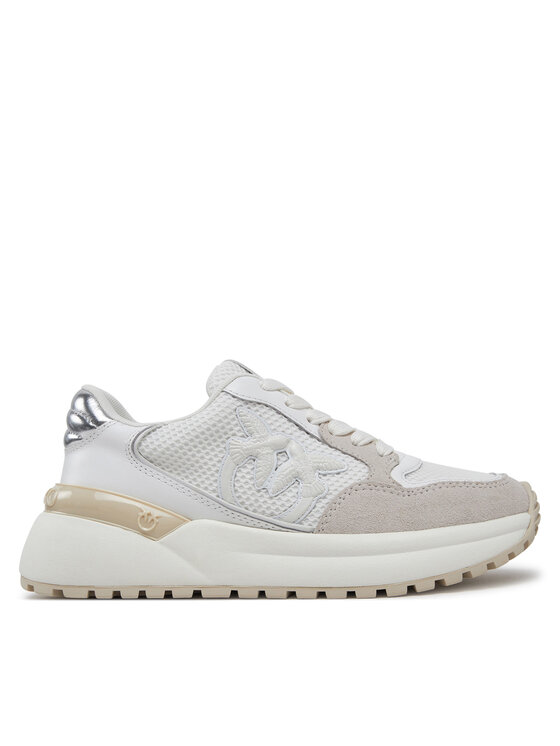 PINKO Damskie Sneakersy, rozmiar 38, Białe, Gem 07 SS0055 P074