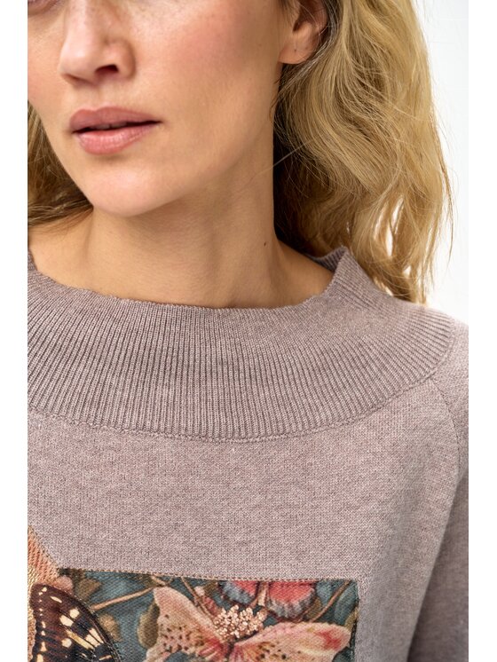 blue shadow blue shadow Sweter Xaxa Beżowy Regular Fit