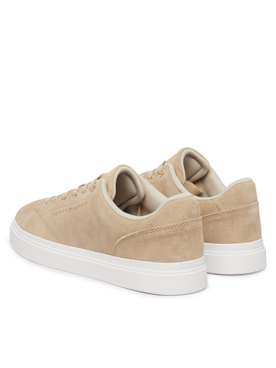 Tommy Hilfiger Tommy Hilfiger Sneakersy Th Feminine Cupsole Suede FW0FW09109 Beżowy