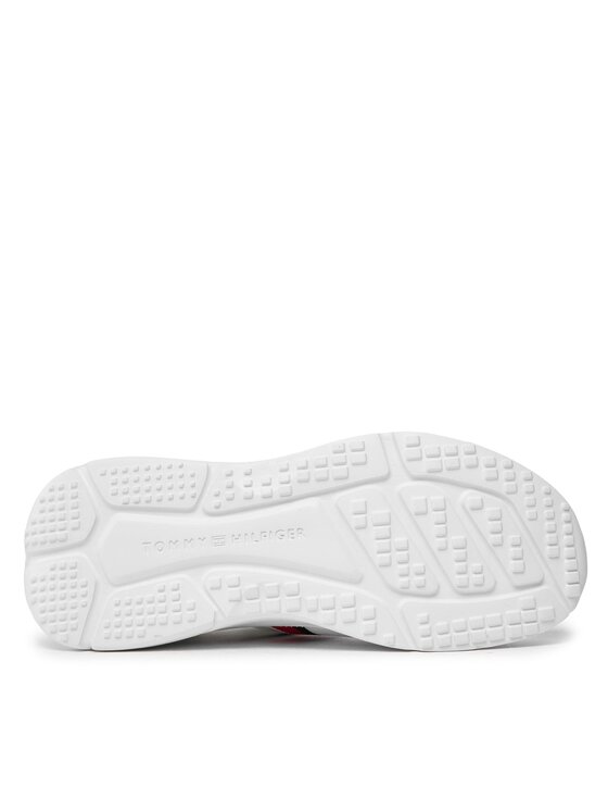 Tommy Hilfiger Tommy Hilfiger Sneakers Modern Runner Knit Stripes Ess FM0FM04798 Bianco