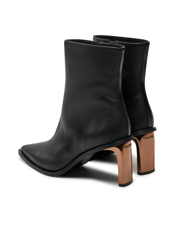 Calvin Klein Calvin Klein Botki Ankle Boot 70 Lth HW0HW02092 Czarny
