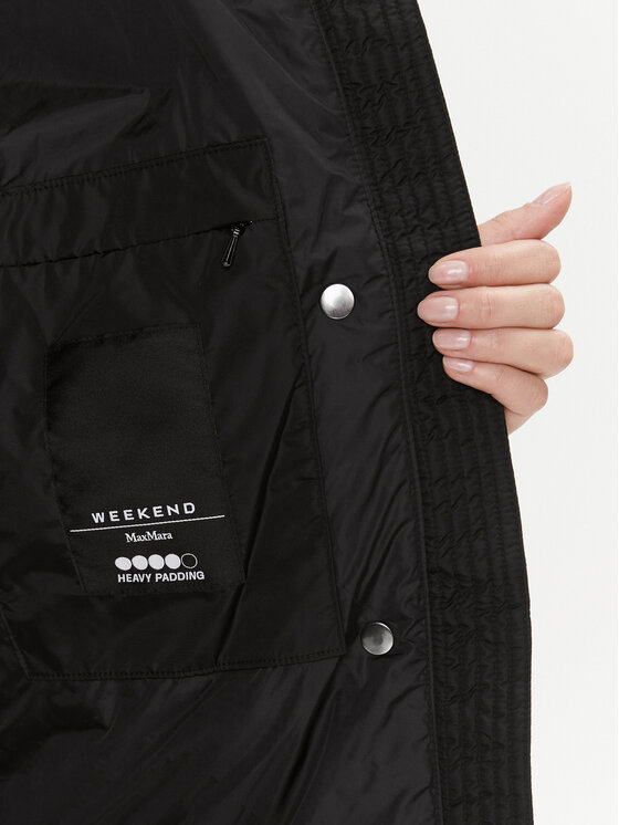 Weekend Max Mara Weekend Max Mara Pūkinė striukė Bembo 2354960633 Juoda Regular Fit