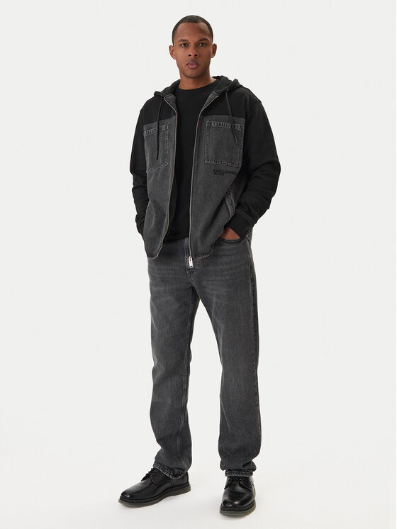 Karl Lagerfeld Jeans Karl Lagerfeld Jeans Džinsinė striukė B1M14044 Pilka Regular Fit