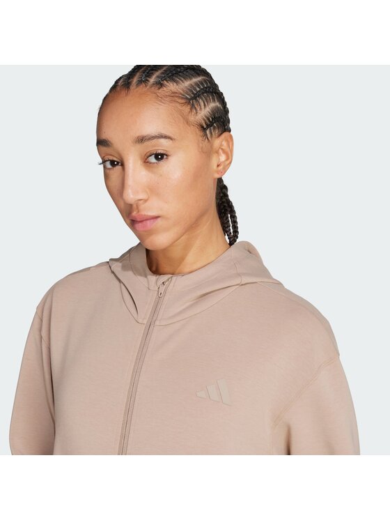 adidas adidas Bluza techniczna 140019 Brązowy Loose Fit