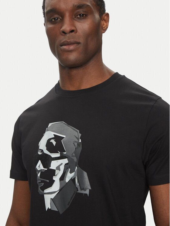 KARL LAGERFELD KARL LAGERFELD T-Shirt 755066 552241 Czarny Regular Fit