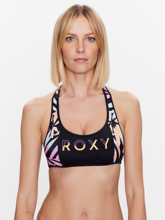Roxy Gornji del bikini Active ERJX304962 Črna