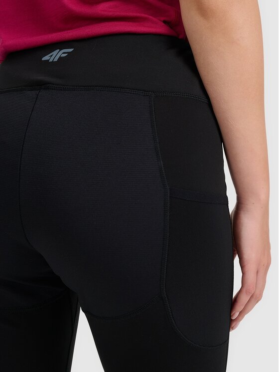 4F 4F Legginsy HALNY Czarny Slim Fit
