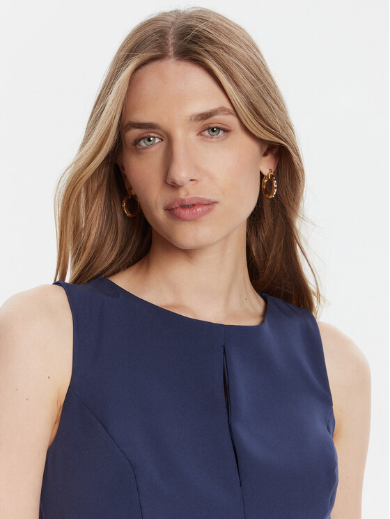 Rinascimento Rinascimento Kokteilinė suknelė CFC0125073003 Tamsiai mėlyna Slim Fit