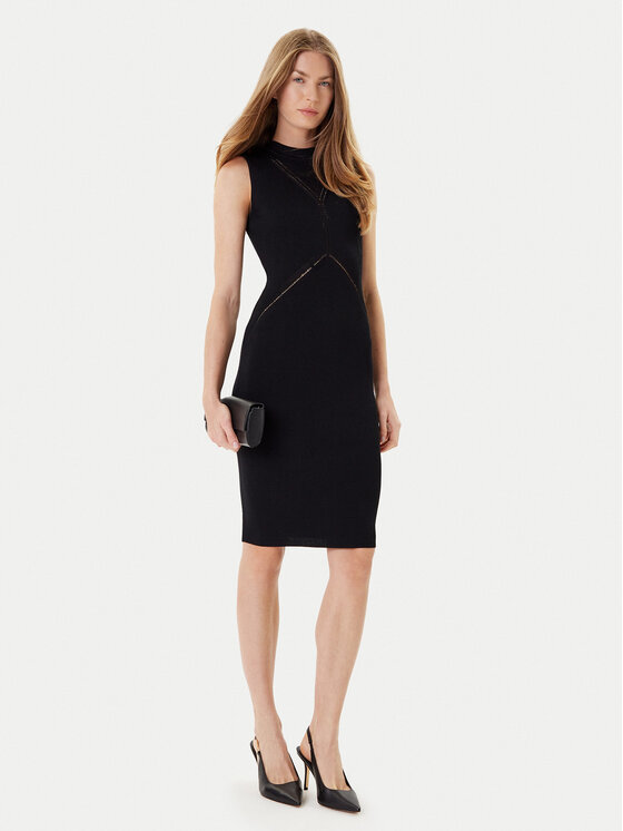 Marciano Guess Marciano Guess Úpletové šaty 5YGK18 5876Z Čierna Slim Fit
