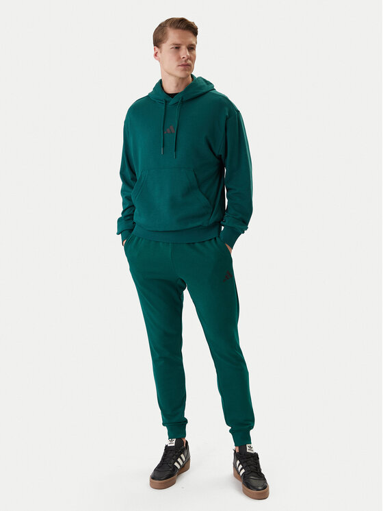 adidas adidas Spodnie dresowe Essentials Feel Cozy JE3858 Zielony Regular Fit
