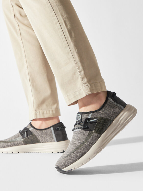 Hey Dude Hey Dude Półbuty Sirocco Dual Knit 40184-030 Szary