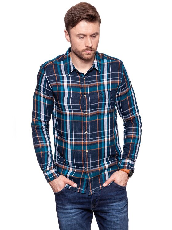 Wrangler Wrangler Camicia LS 1 PKT Multicolore Slim Fit