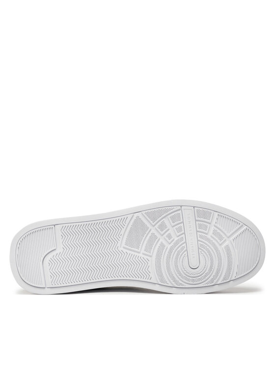 Tommy Hilfiger Tommy Hilfiger Sneakersy Th Court Leather Grain Ess FM0FM05297 Čierna