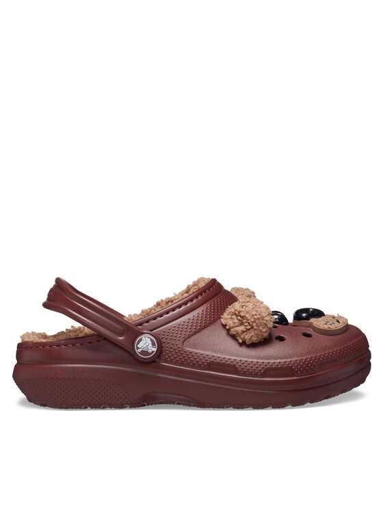 Şlapi Crocs Classic Lined Iam Brown Bear Clog Kids T 210019 Maro