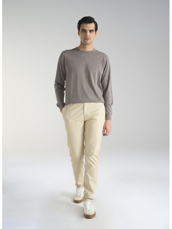 Pako Lorente Pako Lorente Spodnie materiałowe P24SF-WX-003 Beżowy Classic Fit