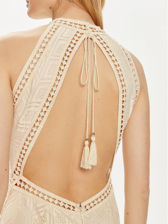 Guess Guess Õhtune kleit W2YK96 K3I20 Beež Regular Fit