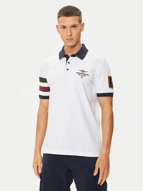 Aeronautica Militare Aeronautica Militare Tricou polo 241PO1768P191 Écru Regular Fit
