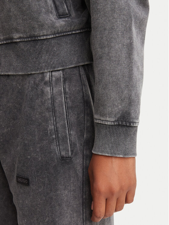 HUGO HUGO Felpa Dooba_B 50563204 Grigio scuro Relaxed Fit
