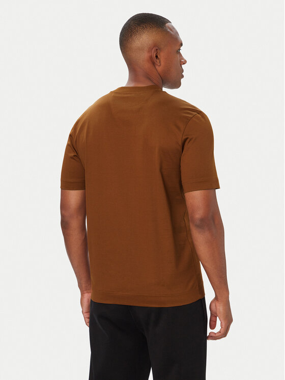 BOSS BOSS T-Shirt C-Taut 181 50570435 Brązowy Regular Fit