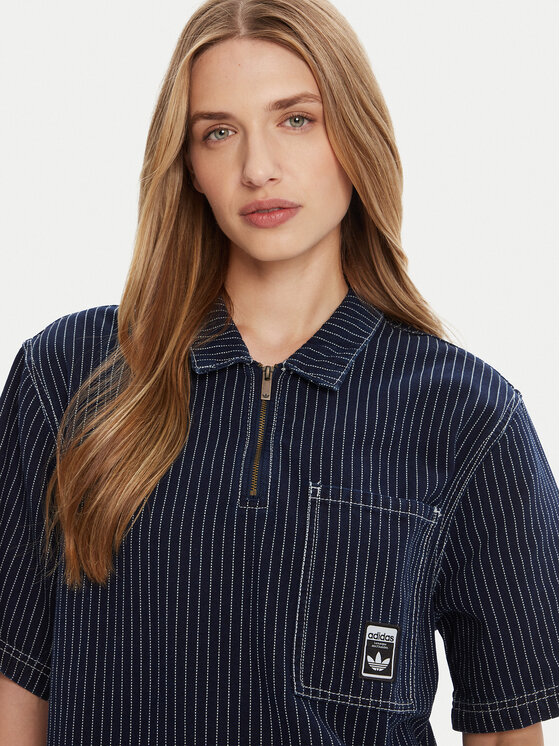 adidas adidas Polo Wabash JW0169 Tamnoplava Loose Fit