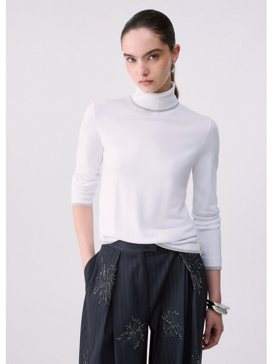 Liu Jo Liu Jo Maglione WF6013MS49I10701 Bianco Regular Fit