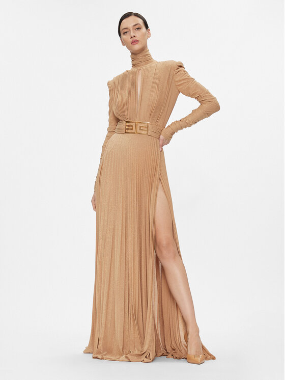 Elisabetta Franchi Elisabetta Franchi Večerna obleka AB-523-37E2-V720 Zlata Regular Fit