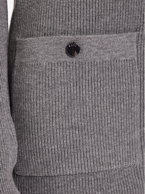 Liu Jo Liu Jo Úpletové šaty MF5371 MS99E Šedá Slim Fit