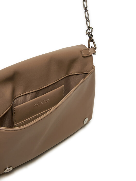 Calvin Klein Calvin Klein Torebka Line Quilt Shoulder Bag K60K612787 Brązowy
