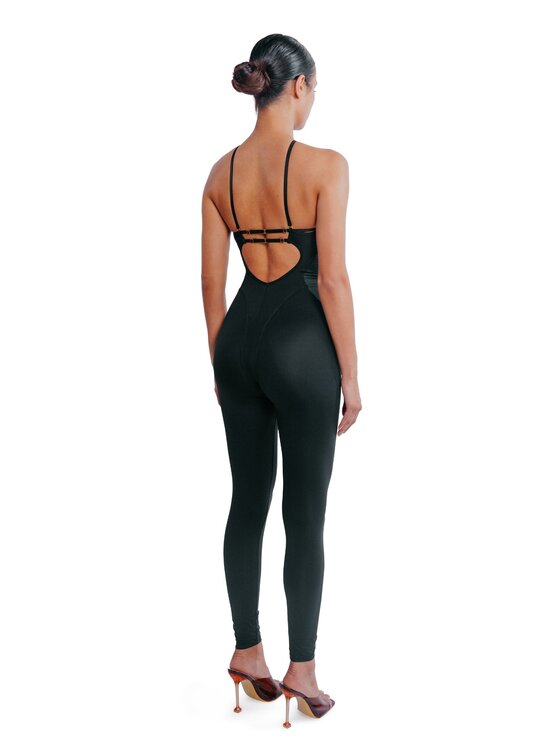 Perilla Perilla Kombinezon Kombinezon Mensy Czarny Slim Fit