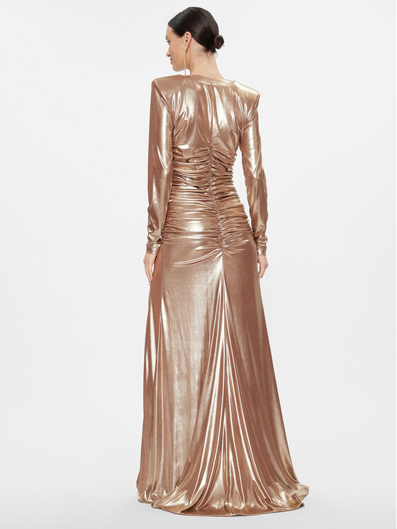 Babylon Babylon Abendkleid T_S00833 Goldfarben Regular Fit
