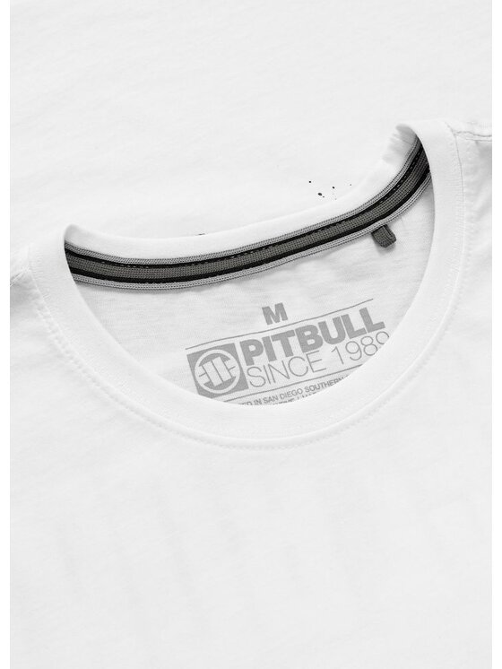 PITBULL PITBULL T-Shirt REBEL BORN Biały Regular Fit