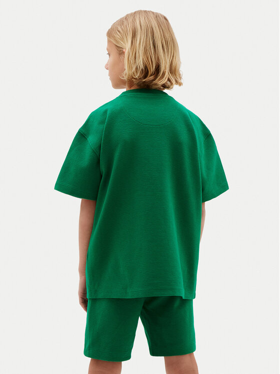 Calvin Klein Jeans Calvin Klein Jeans T-krekla un šortu komplekts Ottoman LVCKSJI19B Zaļš Regular Fit