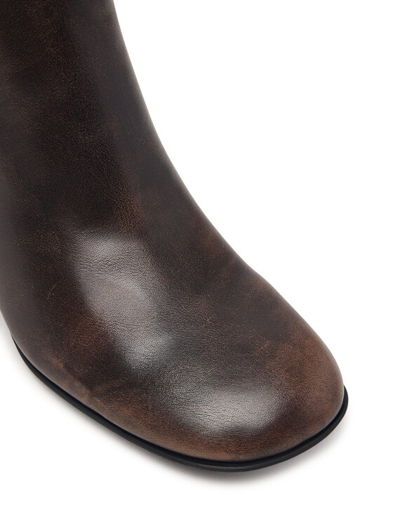 Guess Guess Боти FLFALE LEA10 Тъмнокафяв