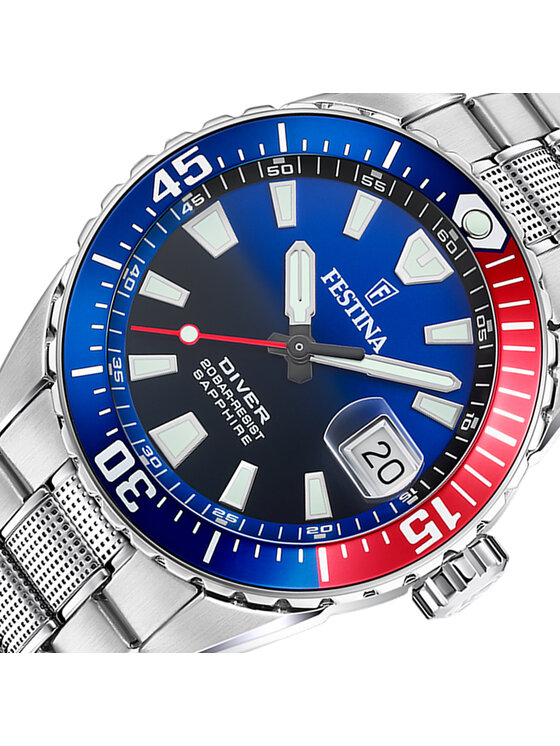 Festina Festina Zegarek F20669-4 Srebrny