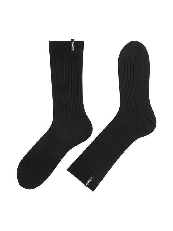 La Mania La Mania Skarpety długie SOCKS 19 2 PACK Czarny