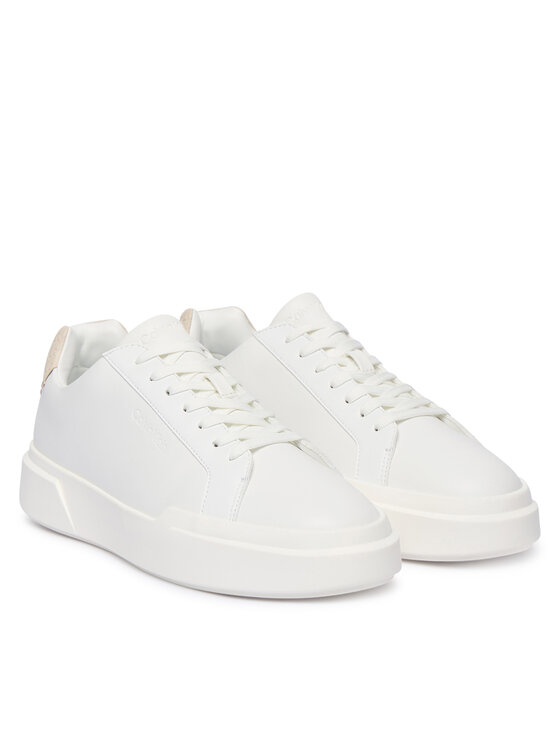 Calvin Klein Calvin Klein Sneakers Chunky Cupsole Laceup Lth Bt Aop HM0HM02070 Bianco