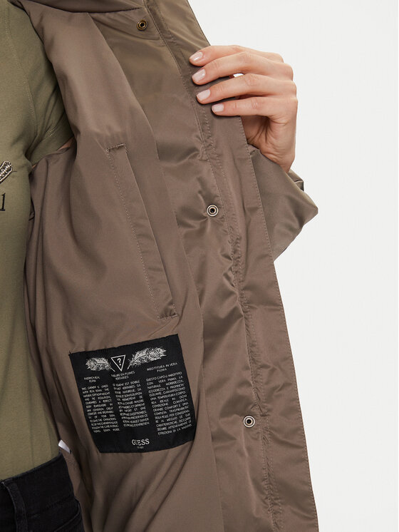 Guess Guess Daunenjacke W5BL31 W2802 Khakifarben Regular Fit