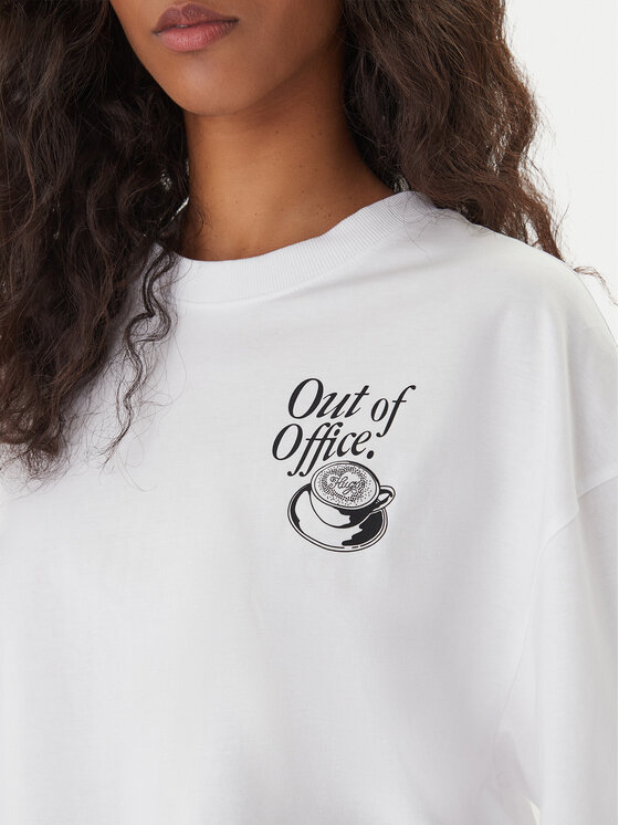 HUGO HUGO T-shirt 50560772 Bijela Oversize