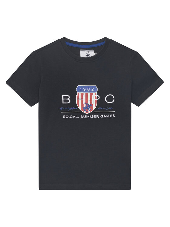 Beverly Hills Polo Club Beverly Hills Polo Club Póló P-SS26B-TS414011 Sötétkék Regular Fit