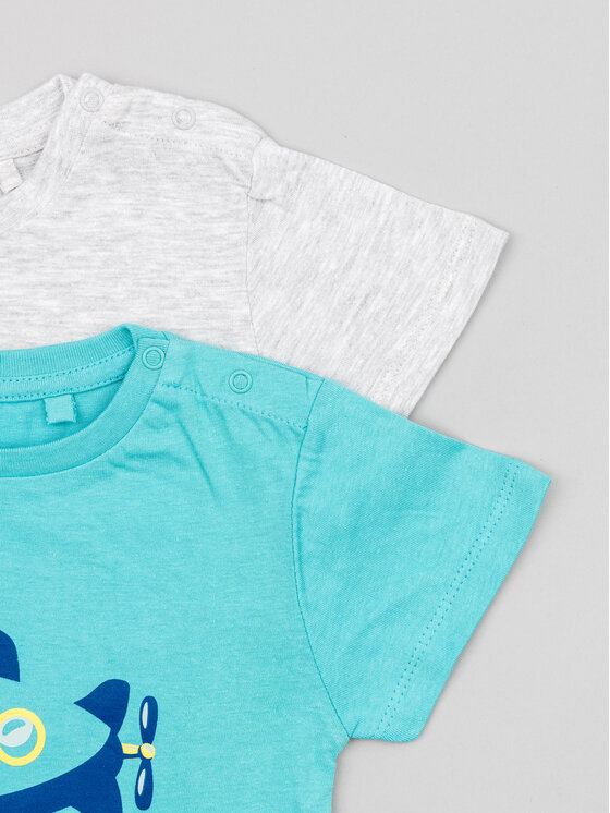 Zippy Zippy 2er-Set T-Shirts ZBBAP0303 23016 Bunt Regular Fit