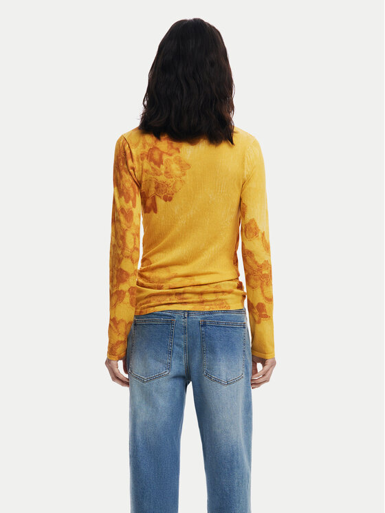 Desigual Desigual Rollkragenpullover Ottawa 25WWJF38 Gelb Regular Fit