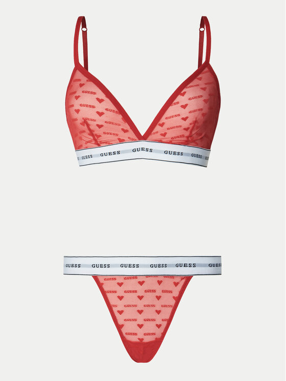 Guess Guess Komplet bielizny O5RG05 KCMT0 Czerwony