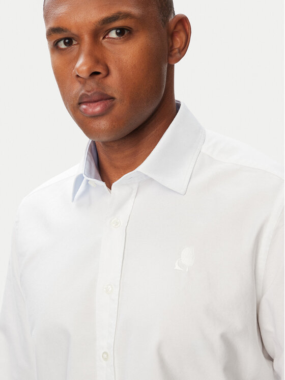 KARL LAGERFELD KARL LAGERFELD Koszula 605192 561784 Biały Modern Fit