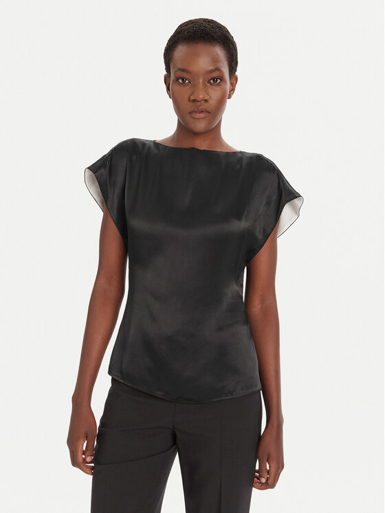 BOSS BOSS Bluse Bavati 50541815 Schwarz Slim Fit