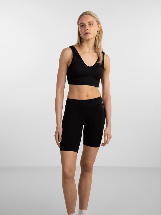 Pieces Pieces Minderhose mit längerem Bein London 17039418 Schwarz