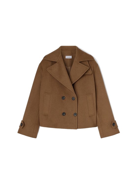 Motivi Motivi Cappotto invernale R055Q001200N012 Crema Over Fit