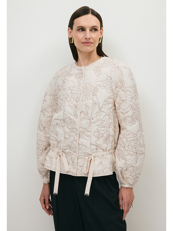 BIZUU BIZUU Kurtka przejściowa LUCISSE FLORAL JACKET Biały