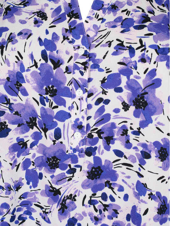 Zizzi Zizzi Bluse CA02310O Violett Regular Fit