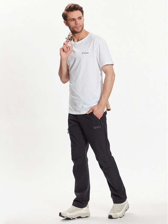 Columbia Columbia Tričko Basic Logo 1680053 Biela Regular Fit