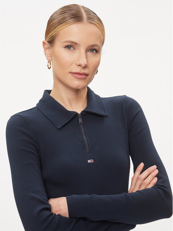 Tommy Jeans Tommy Jeans Повсякденна сукня DW0DW17259 Cиній Slim Fit